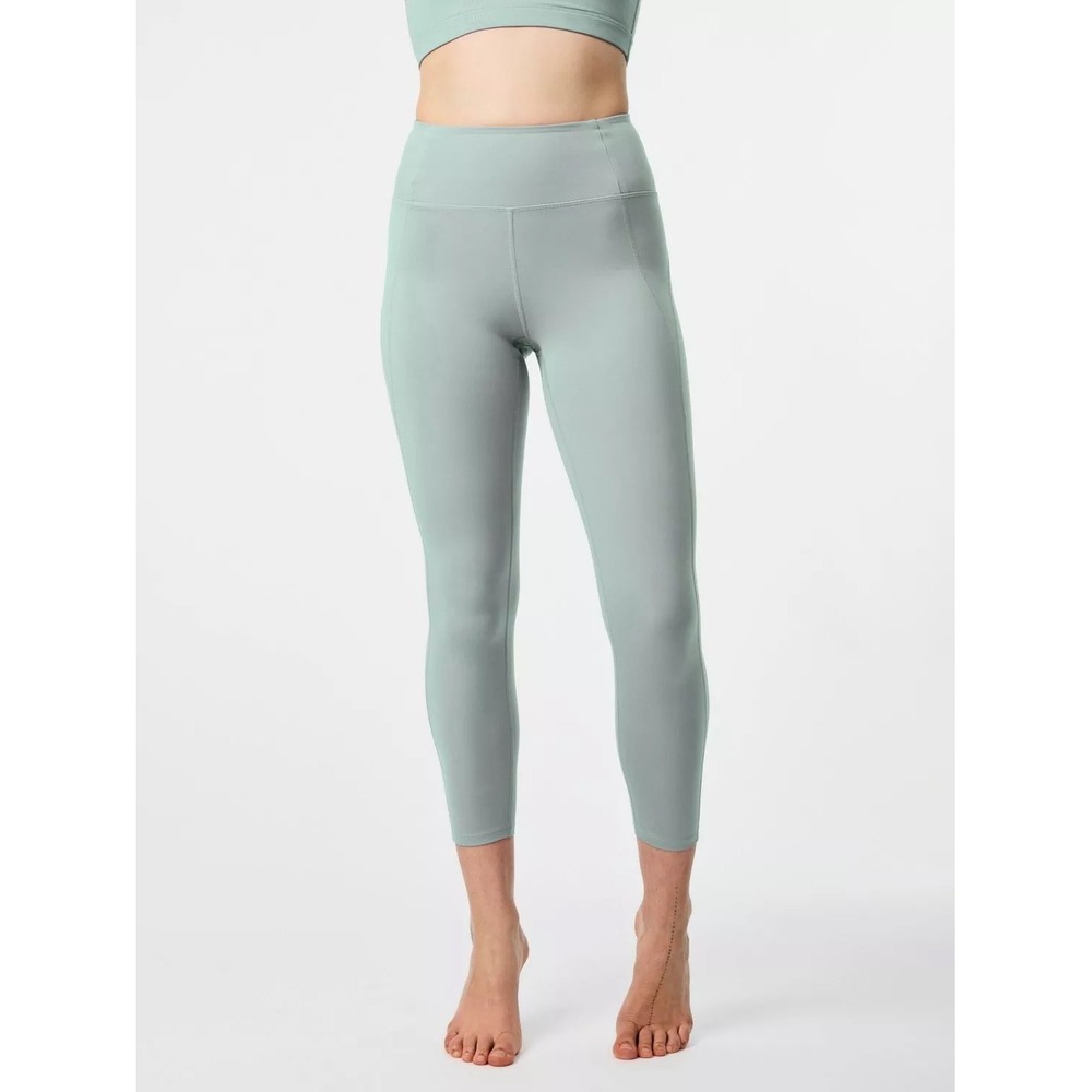 Girlfriend Collective Sage Green High Rise Pocket Compressive Leggings S 4024